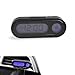 yorpyep Car Clock GlowinTheDark HD LED Screen Clock with Fixing Base 1224 Hours Switching Temperature Display Design MultiFunction SelfAdjustable No View Blocking Dashboard Watch Black - Image 2