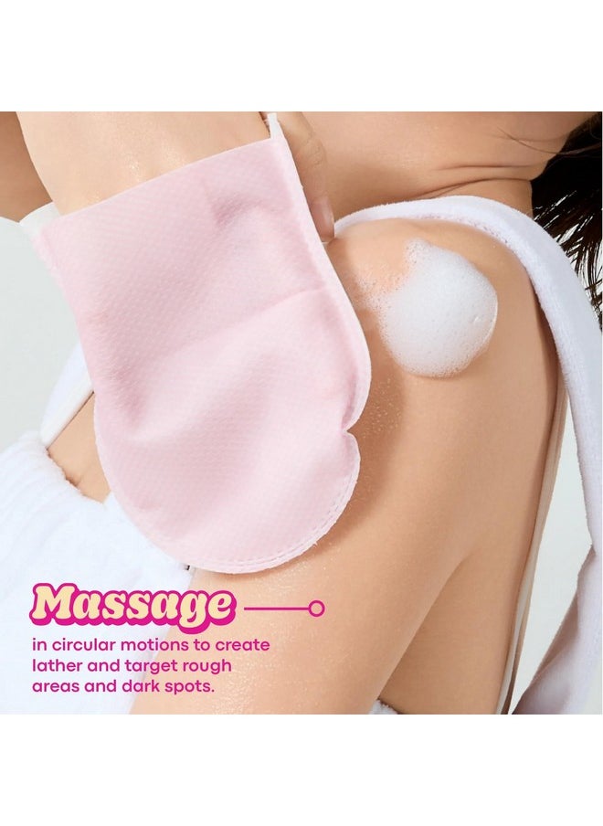 TONYMOLY TONYMOLY Plum Bum AHA Exfoliating Bubble Mitt - Single-Use Korean Body Scrub with Glycolic Acid, Peptides & Plum Extract for Smooth, Radiant Skin - 1.2 oz  - Image 2