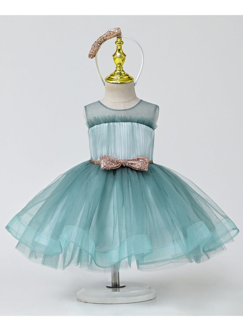 D'Daniela Green Margarita Collection with Hair band - Image 1