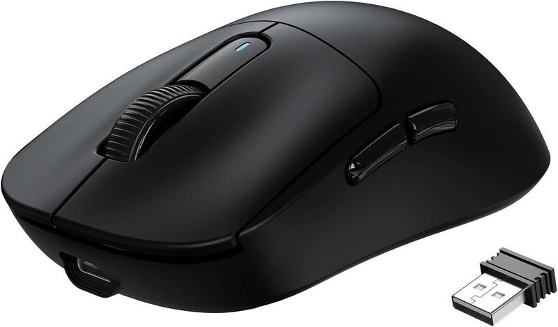 MANBASNAKE ATTACK SHARK X3 Wireless Gaming Mouse, 49g Ergonomic Computer Mouse, Triple Modes PAW3395 26K DPI Optical Sensor, 200h Battery Life, Programmable Buttons, Gaming Accessories for PC/Laptop/Mac (Black) - Image 1