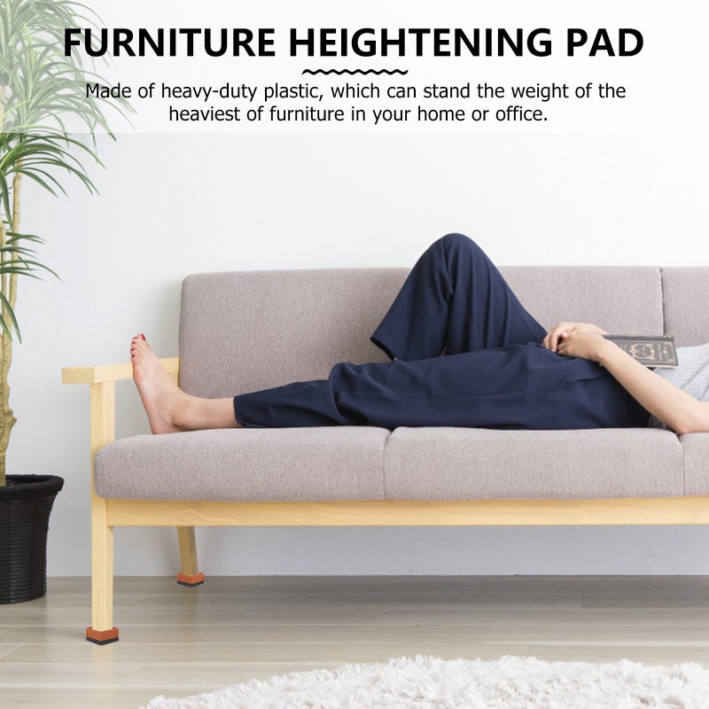 Furniture Risers for Beds Sofas Tables Chairs, Durable Heavy Duty Plastic Base - Image 3