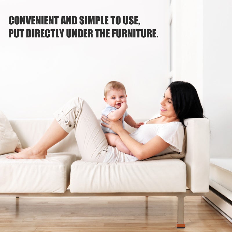 Furniture Risers for Beds Sofas Tables Chairs, Durable Heavy Duty Plastic Base - Image 4