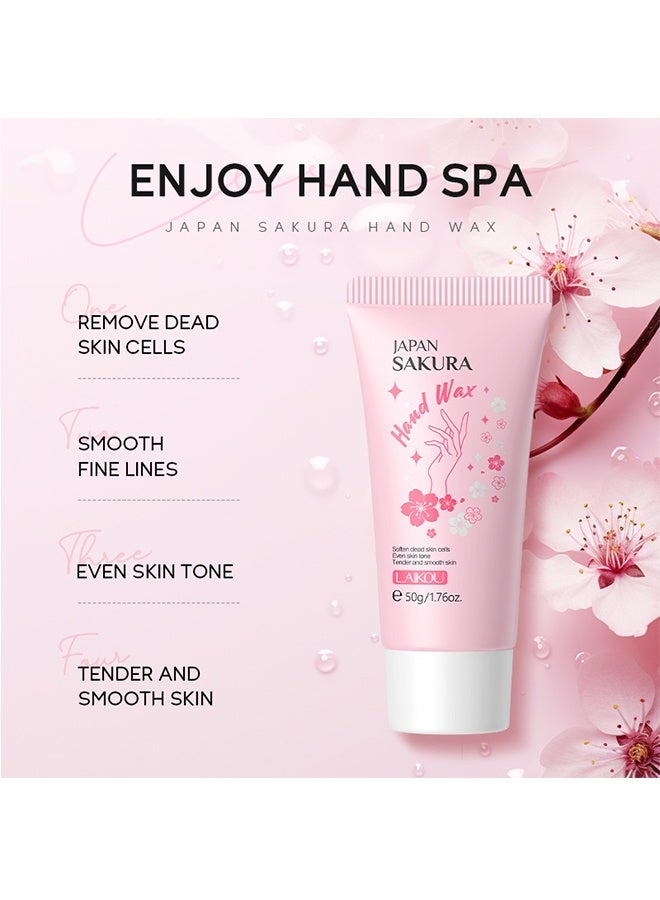 لايكو قناع شمع اليد ساكورا للترطيب والتقشير، يغذي ويبيض البشرة 50 جرام - Image 2