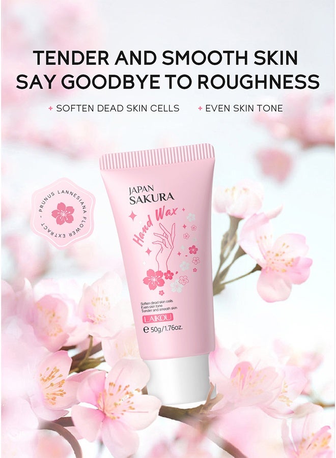 لايكو قناع شمع اليد ساكورا للترطيب والتقشير، يغذي ويبيض البشرة 50 جرام - Image 4