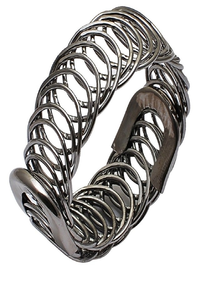 EMBROCO Metal Black Hand Cuff Indian Trend_Adjustable - Image 1