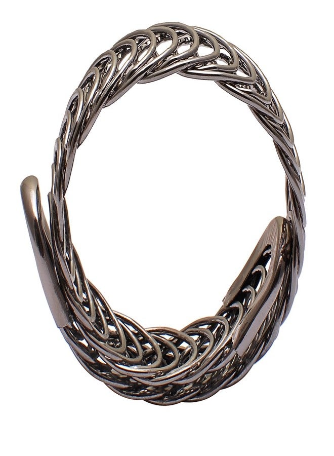 EMBROCO Metal Black Hand Cuff Indian Trend_Adjustable - Image 4