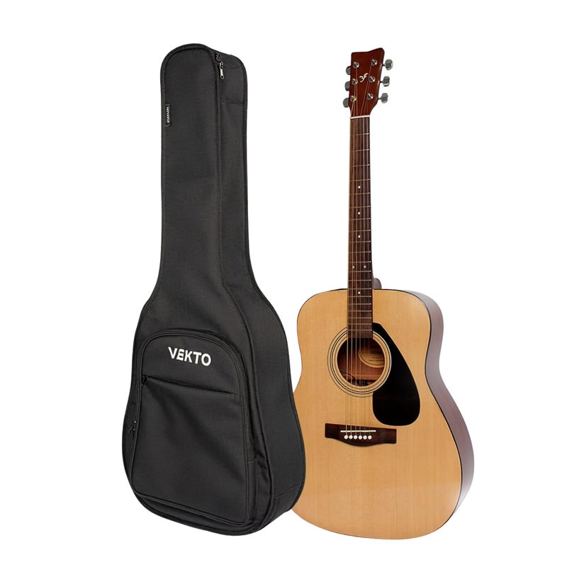 VEKTO 43 Inch Acoustic Guitar Gig Bag for 41/42" Guitars,900D Waterproof Oxford,10mm (0.4") Padded Soft Case with Neck Strap,Reinforced Bottom,Dual Adjustable Backpack Straps,Black - Image 1