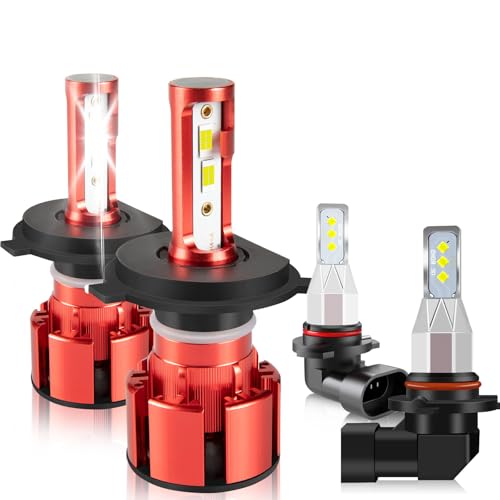 LTZXAP For Toyota Tundra 2000 2001 2002 2003 2004 2005 2006 Light Bulbs, 800% Brightness Hi and Lo Beam+Fog Light Bulbs, Superfocused Beam Mode, 6500K, 36000LM Super Bright, IP68 Waterproof, 6PCS - Image 1