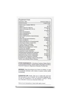 Cenvitan CENVITAN ADULT Unisex Multi Vitamin and Minerals formula 60 TABLETS  - Image 3