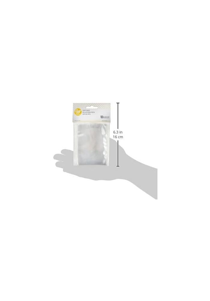 Wilton Clear Plastic Party Bags - 100 Count - Image 3