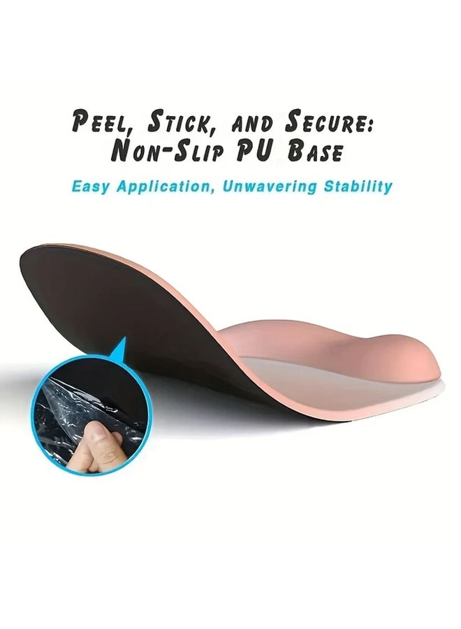 Pink Ergonomic Mouse Pad with Gel Wrist Support Premium Lycra Fabric Non Slip Rubber Base for Laptops Desktops Office and Gaming - Image 4