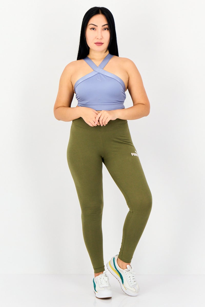 PUMA Women Lightly Padded Sleeveless Training Sports Bra, Dusty Blue - Image 4