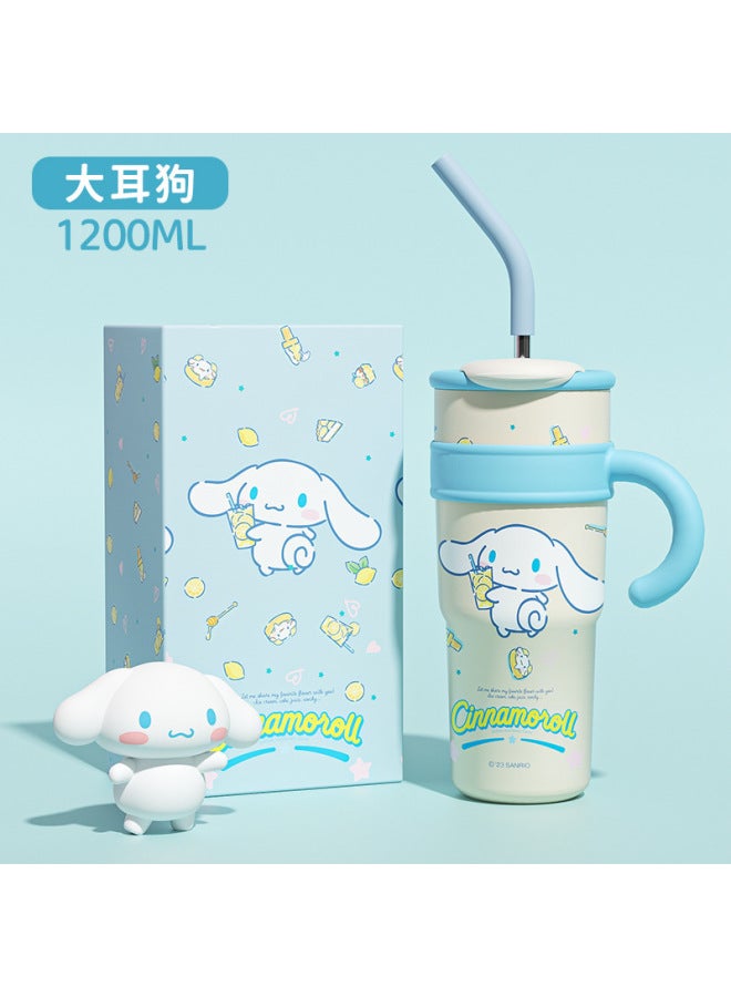 New Sanrio o Kitty Children's Mug Women's Office High-value Large-capacity Straw Ice Cup