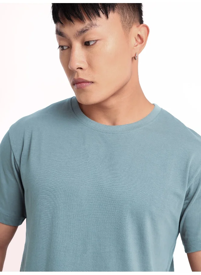 Beyoung Dream Blue Plain T-shirt For Men