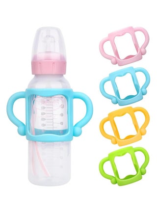 4 Pack Bottle Handles Narrow Baby Bottles BPA Free Baby Bottle Holder with Easy Grip Handles to Hold Their Own Bottle Silicone Hands Free Bottle Feeder - pzsku/ZC602F19746A4502EE669Z/45/_/1714636303/5cbd2161-9612-40c5-a35d-55b70cf7866c