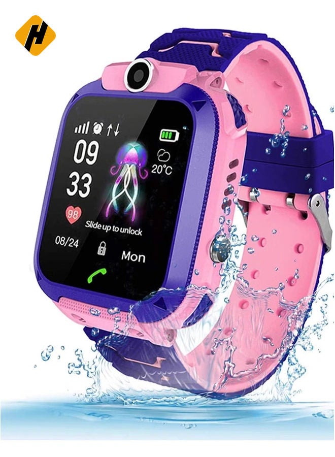 HuHa C002 Waterproof Smart Watch For Kids Pink - Image 1