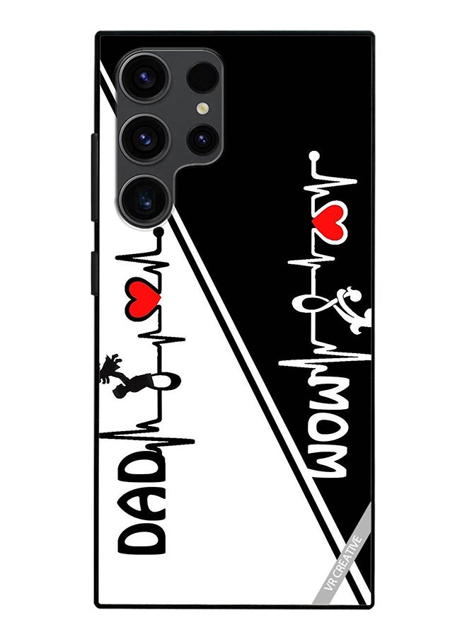 VR CREATIVE Protective Case Cover For Samsung Galaxy S24 Ultra Mom Dad Design Multicolour - Image 1