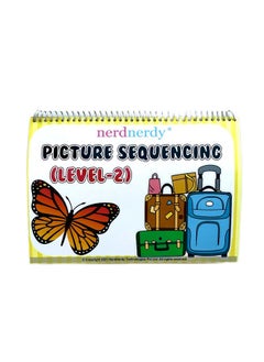 nerdnerdy Picture Sequencing 2 | Activity Book | Brain Game | Logical Activity Book | What comes next Concept | Higher Order Thinking | Effective for Children with Special | picture cards for kids speech therapy |what's next cardsNeeds| story sequence cards for kids  - Image 1