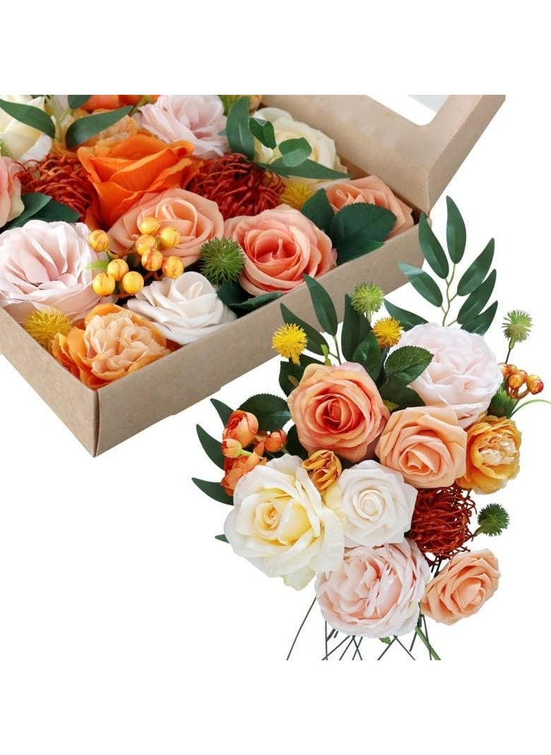GT-Wheel Artificial Flowers Combo Box Silk Fake Faux Flower Centerpieces for DIY Wedding Cake Topper Floral Arrangements  - Image 2