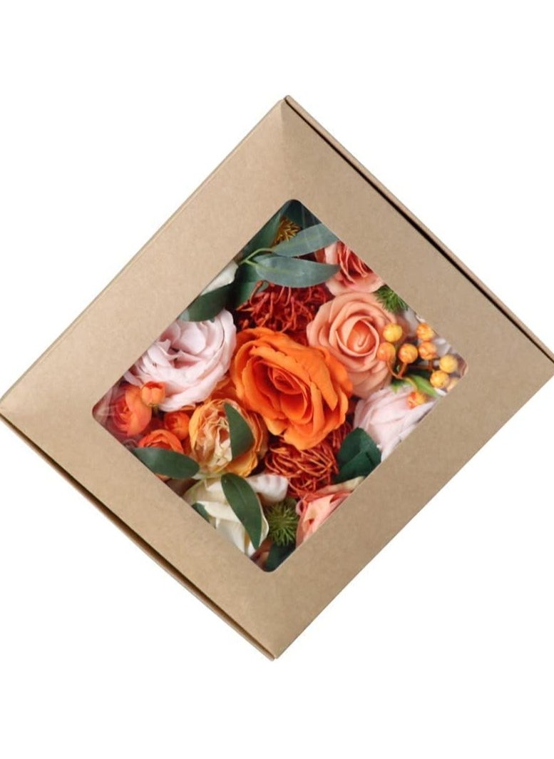 GT-Wheel Artificial Flowers Combo Box Silk Fake Faux Flower Centerpieces for DIY Wedding Cake Topper Floral Arrangements  - Image 4