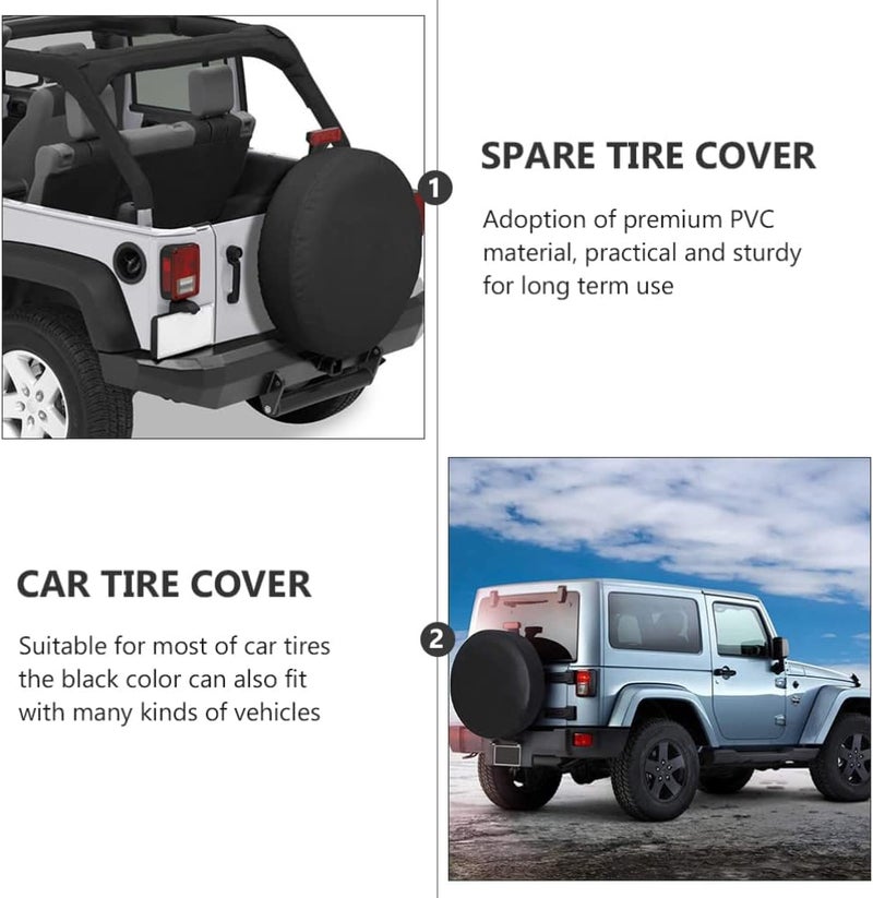 FAVOMOTO Spare Tire Cover PVC Tire Protector for Weather Conditions and Scratch-Resistant Design for Cars Suvs Rvs - Image 5