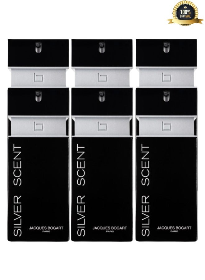 جاك بوغارت 6 قطع عطر سلفر سينت 100مل - Image 1