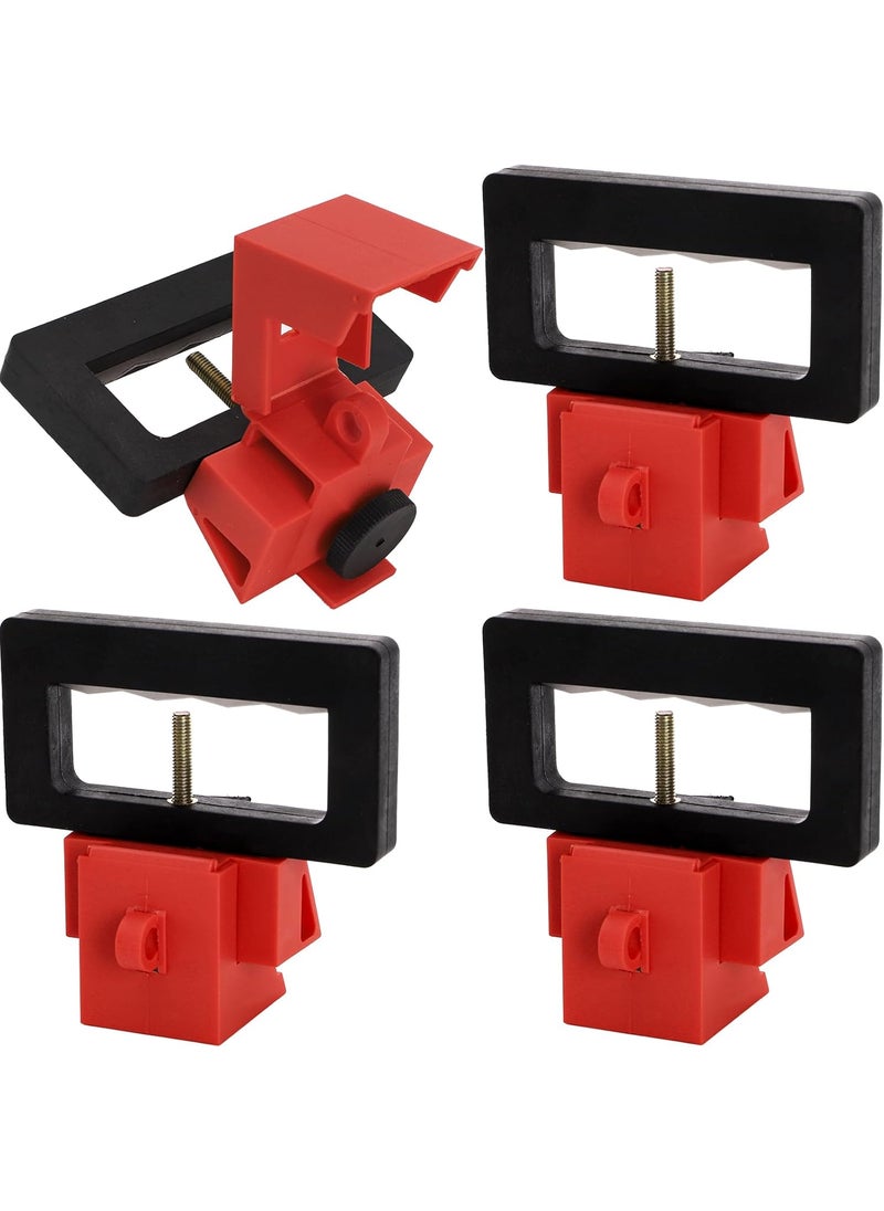 WUWEOT WUWEOT 4 Pack Circuit Breaker Lockout Device 480600V Clampon Breaker Lock Out Device Extra Large Universal Single  Multi Pole Circuit Interrupter No Lock Needed  - Image 1