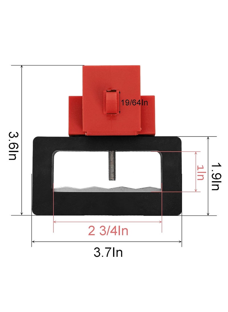 WUWEOT WUWEOT 4 Pack Circuit Breaker Lockout Device 480600V Clampon Breaker Lock Out Device Extra Large Universal Single  Multi Pole Circuit Interrupter No Lock Needed  - Image 2
