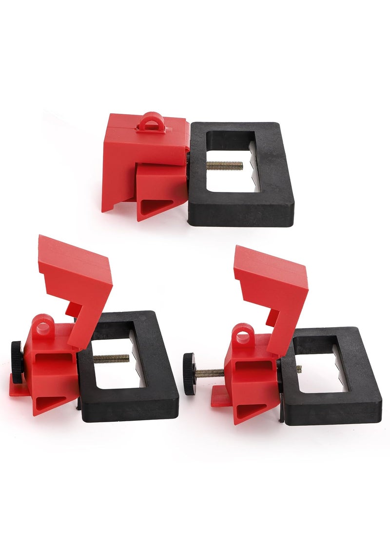 WUWEOT WUWEOT 4 Pack Circuit Breaker Lockout Device 480600V Clampon Breaker Lock Out Device Extra Large Universal Single  Multi Pole Circuit Interrupter No Lock Needed  - Image 3
