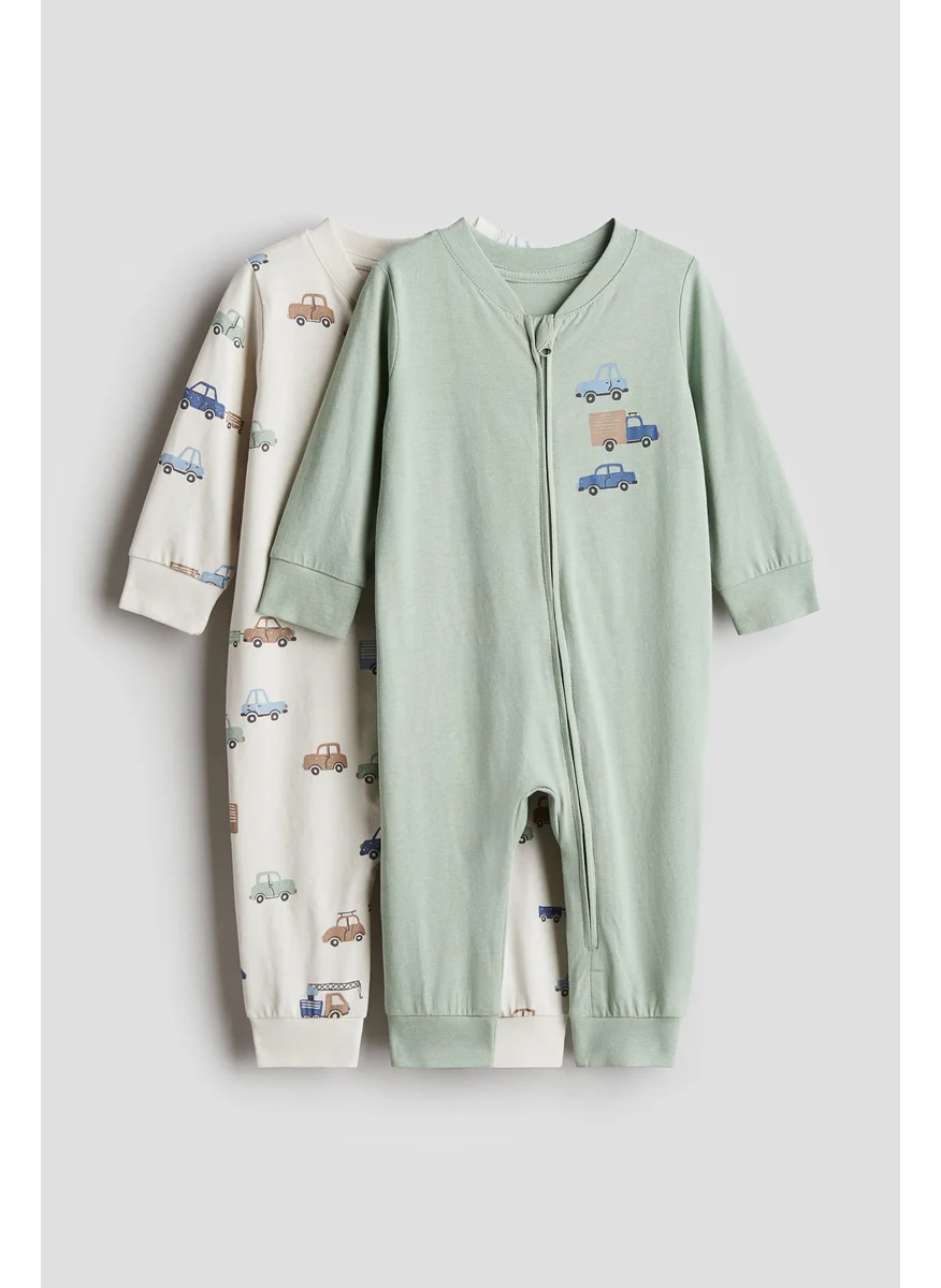 H&M 2-Pack Patterned Cotton Pyjamas