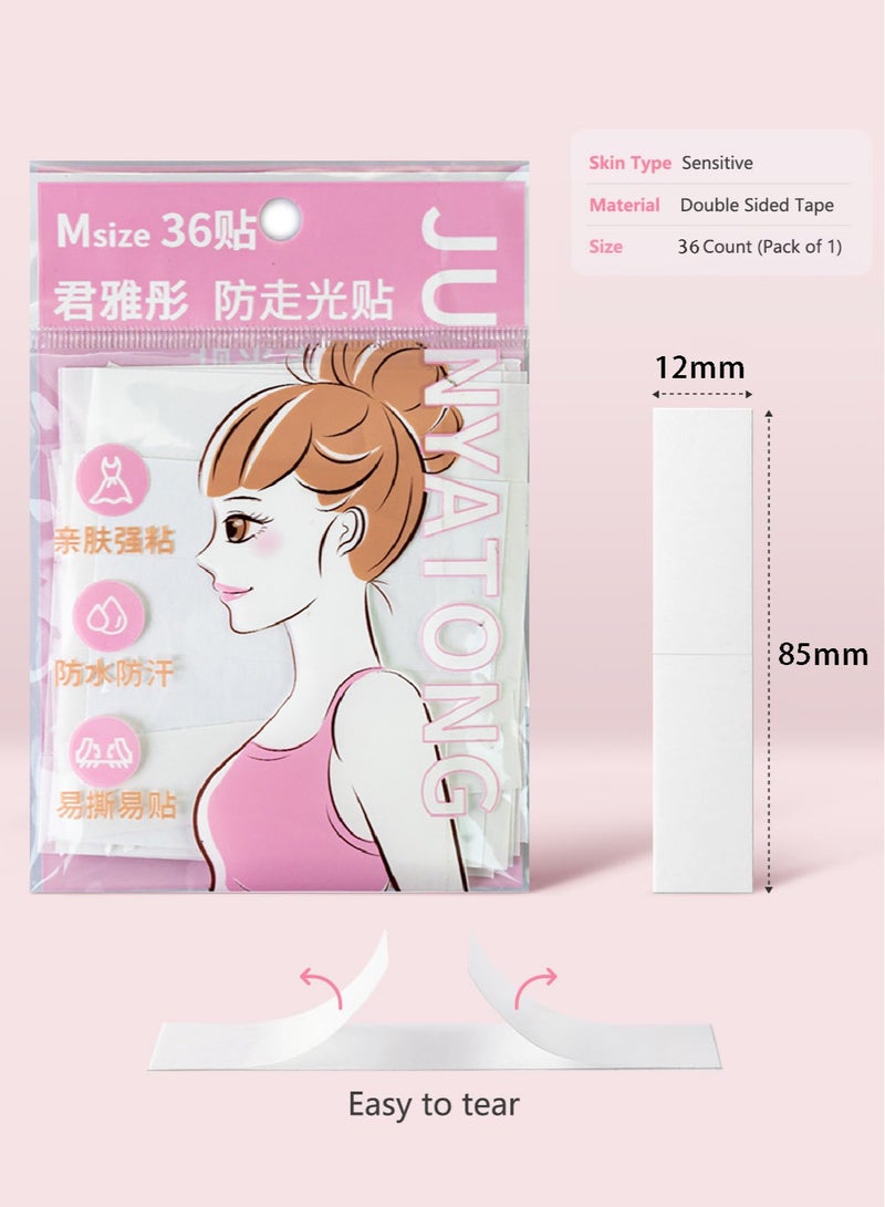 Generic 36 Strips Double-Sided Tape for Fashion,Tape for Clothes,Fabric Tape for Women Clothing and Body,All Day Strength  - Image 2