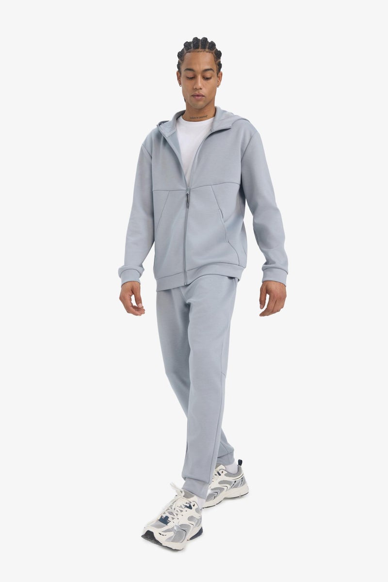 DeFacto Grey Man Slim Fit Scuba Fabric Jogger Casual - Image 3