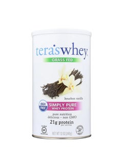 Teraswhey Simply Pure Whey Protein, Bourbon Vanilla, 12 Oz,Package May Vary