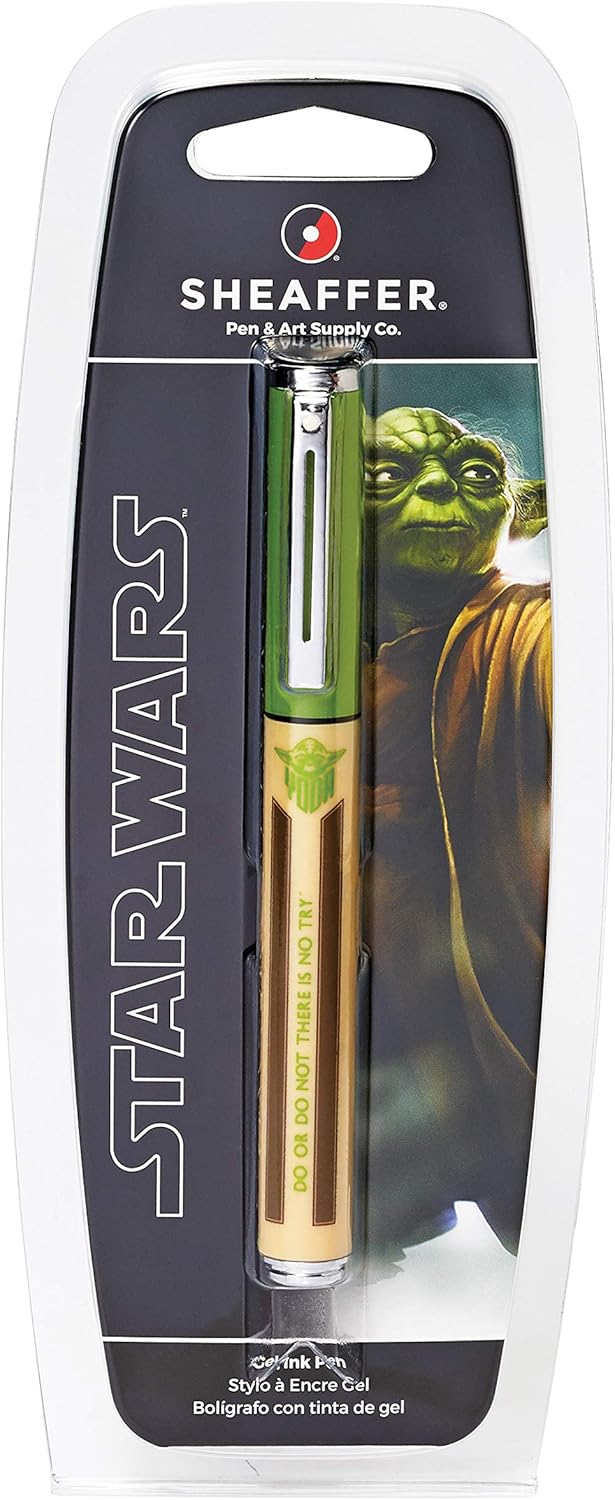 SHEAFFER قلم شيفر بوب ستار وورز يودا جل رولر بال مع تريم كروم - Image 3