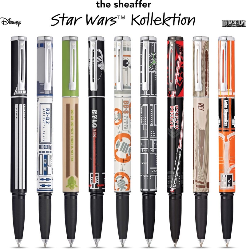 SHEAFFER قلم شيفر بوب ستار وورز يودا جل رولر بال مع تريم كروم - Image 4