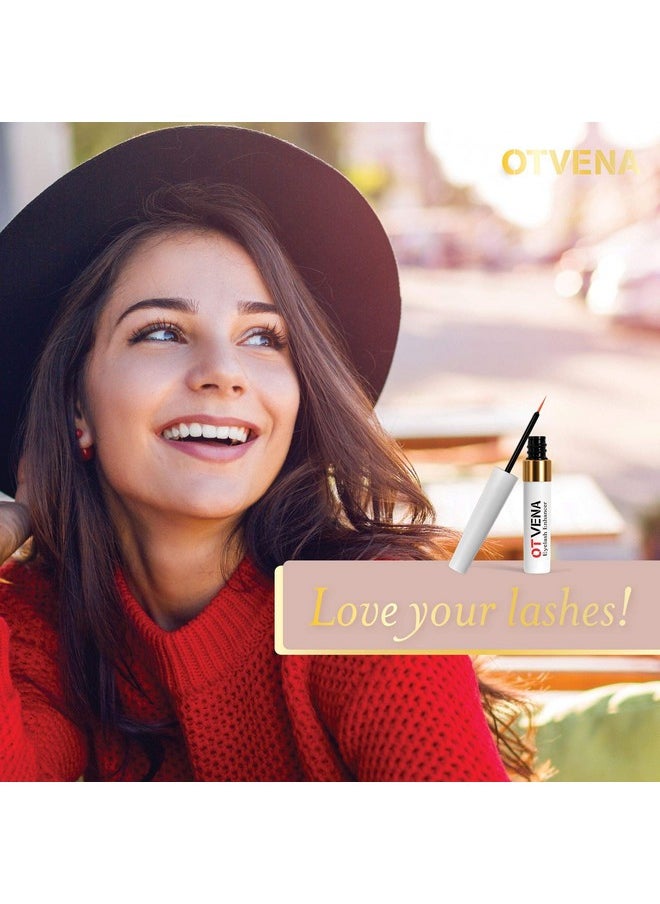 OTVENA - Eyelash & Eyebrow Serum (3Ml) Lash Growth Serum For Longer Thicker Fuller Eyelashes And Eyebrows Clinically Tested Waterproof Herbal Formula Irritation Free Eyelash Serum - Image 1