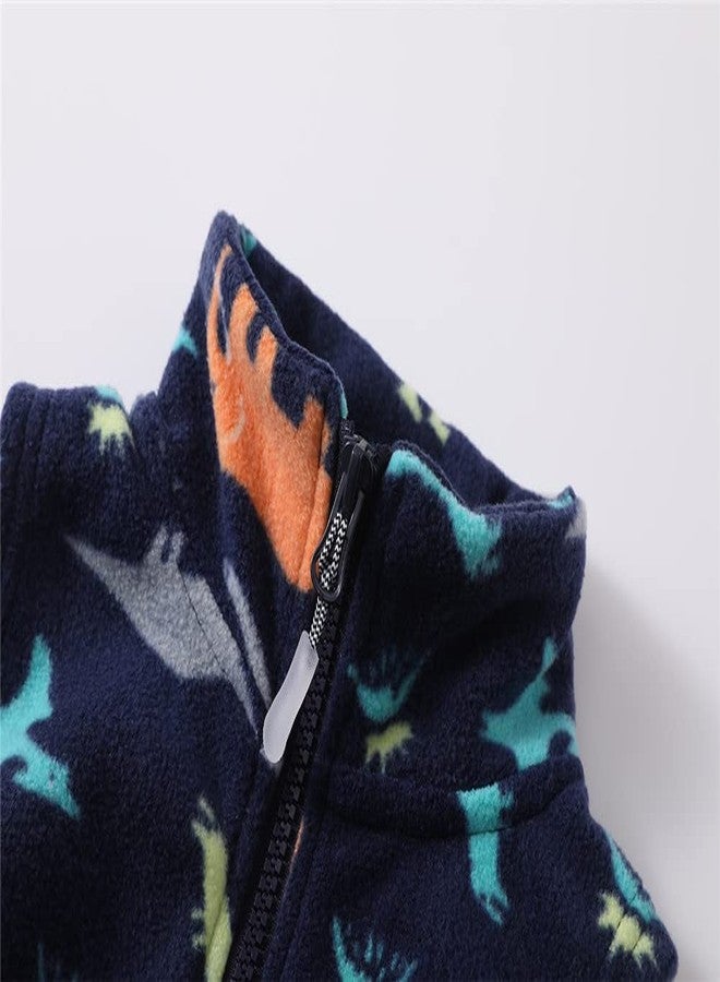 Mud Kingdom Toddler Boys Lightweight Vest Jacket Cute Plaid Blue Full Zipper 4T - Image 2