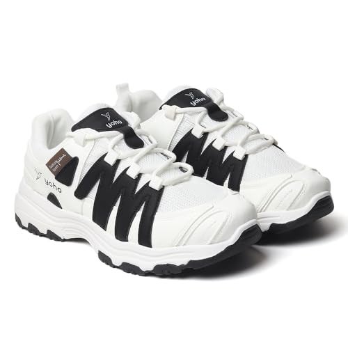 YOHO Tempo Chunky Sneakers for Women |Breathable Mesh Upper, Cushioned Comfort, Lightweight Sole with Support & Grip, Everyday Stylish Casual Shoe-0910 | Espresso Cream - UK 7 - Image 1