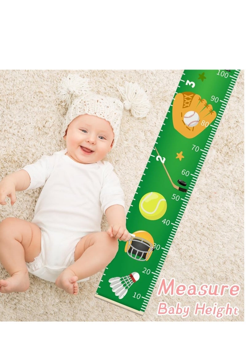 Excefore Kids Growth Chart for Wall, 200 X 20 CM Premium Canvas Removable Height Chart for Kids Height Measurement for Wall, Height Chart for Kids & Babies, Kids Height Wall Chart (Green Plants)  - Image 5