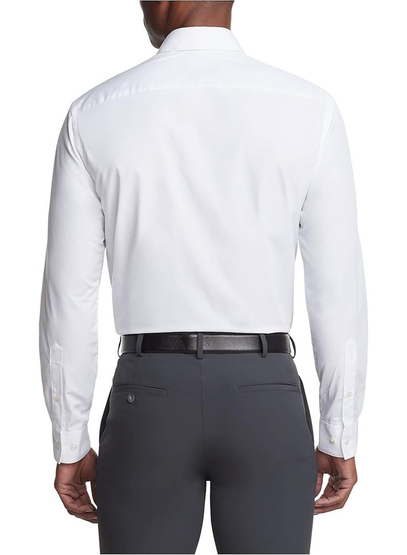 Van Heusen Mens Dress Shirt Regular Fit Poplin Solid - Image 3