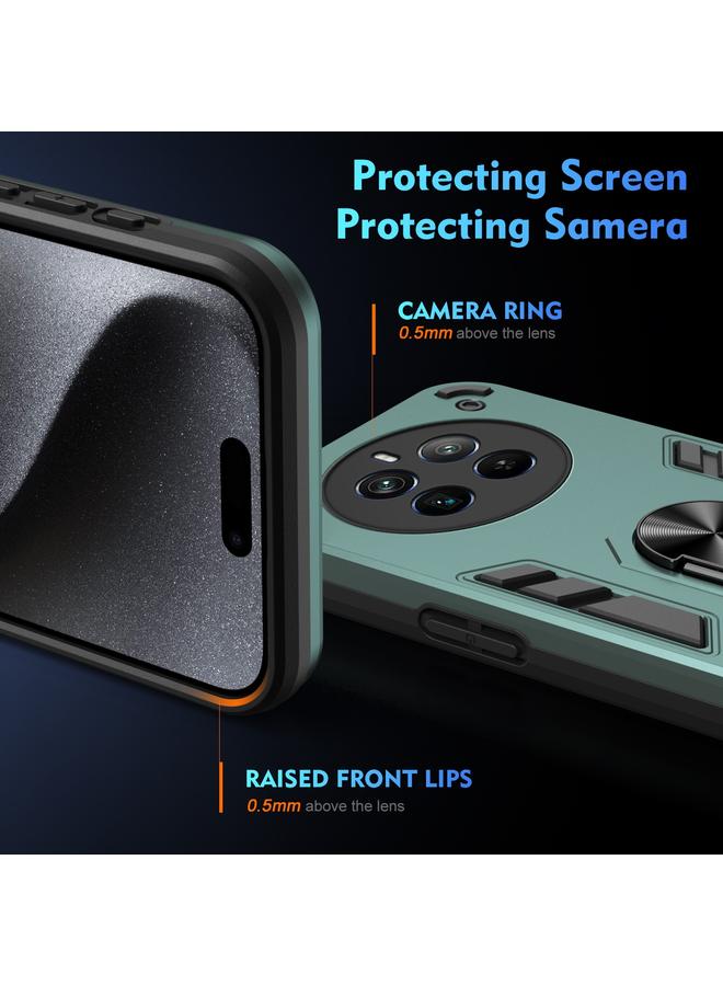 S-TOP Case For Realme 12 Pro+ Shockproof Metal Ring Holder Phone Case - Image 3