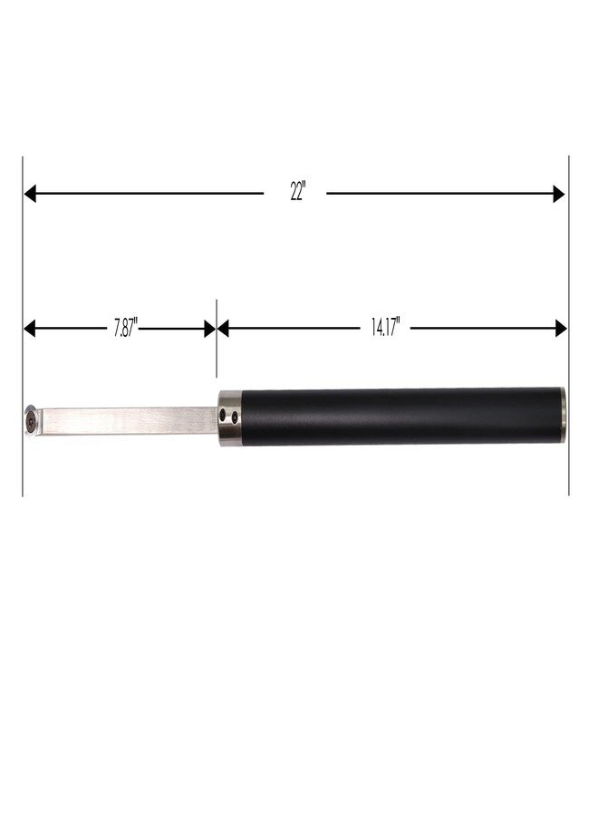 Asieg Tool Carbide Tipped Lathe Chisel Wood Turning Tool Set Finisher Tools Bar with Ci0 16mm Round Carbide Insert Cutter for Wood Hobbyist or DIY or Carpenter - Image 2