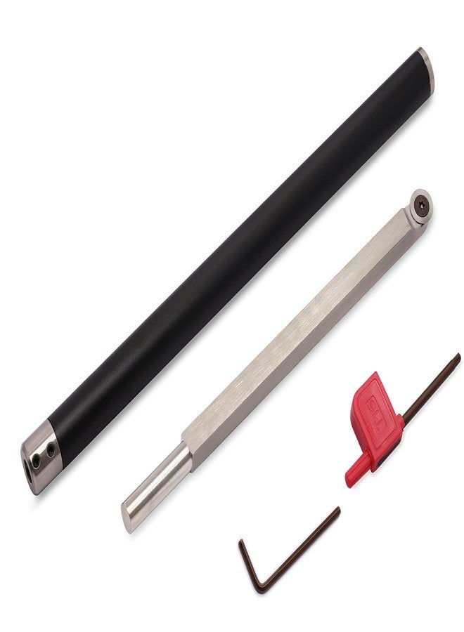 Asieg Tool Carbide Tipped Lathe Chisel Wood Turning Tool Set Finisher Tools Bar with Ci0 16mm Round Carbide Insert Cutter for Wood Hobbyist or DIY or Carpenter - Image 3