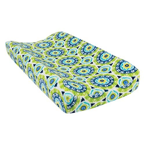 Trend Lab Plush Changing Pad Cover, Multi Waverly Solar Flair - Image 1