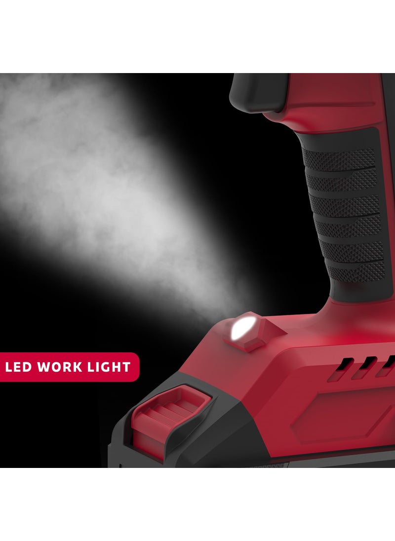 iBELL iBELL BD2080 2Ah BMC One Power Series 20V Cordless Impact Drill Brushless Max 80Nm Torque 1750 RPM Speed 13mm HeavyDuty Metal Keyless Chuck 203 Clutch Settings LED Light  - Image 4