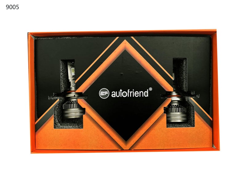autofriend LED Headlight Bulb, 40000LM, 6000K Cool White, IP67 Waterproof (af-Glowdrive-9005) - Image 2