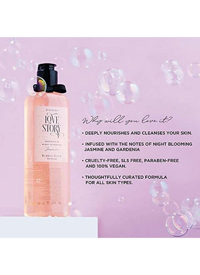 KIMIRICA - Love Story Bubble Bath Bottle 100% Vegan And Paraben Free With Goodness Of Ginkgo Biloba & White Tea Extracts Provitamin B5 Aloe Vera & Vitamin E 290 Ml - Image 1