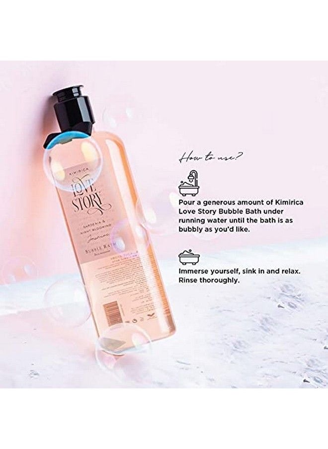 KIMIRICA - Love Story Bubble Bath Bottle 100% Vegan And Paraben Free With Goodness Of Ginkgo Biloba & White Tea Extracts Provitamin B5 Aloe Vera & Vitamin E 290 Ml - Image 1