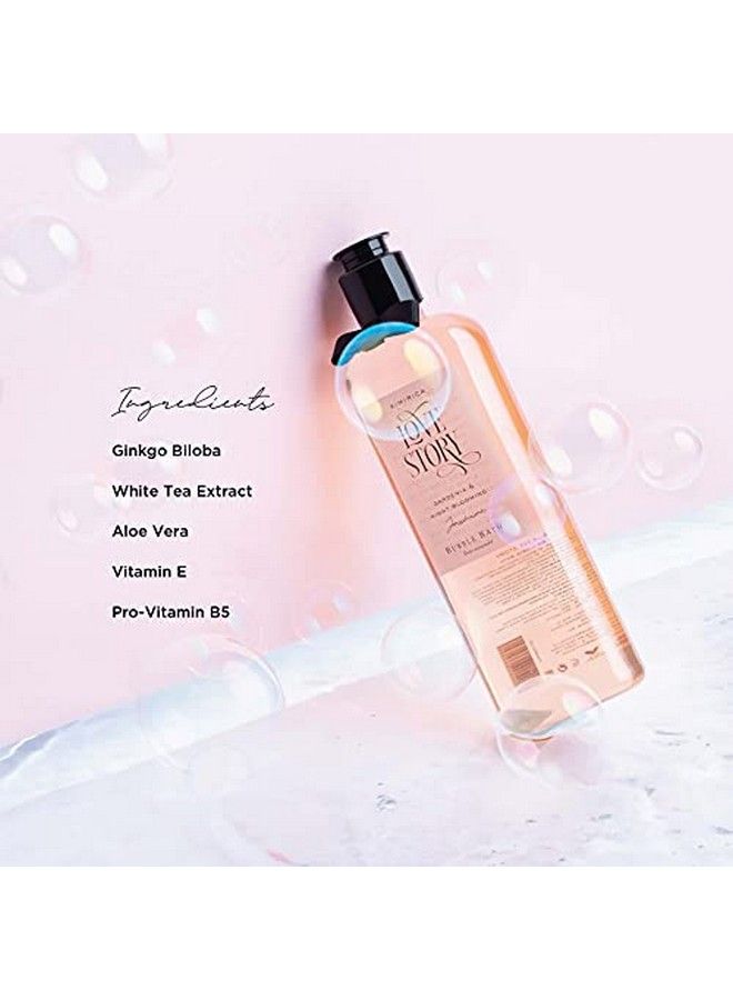 KIMIRICA - Love Story Bubble Bath Bottle 100% Vegan And Paraben Free With Goodness Of Ginkgo Biloba & White Tea Extracts Provitamin B5 Aloe Vera & Vitamin E 290 Ml - Image 1