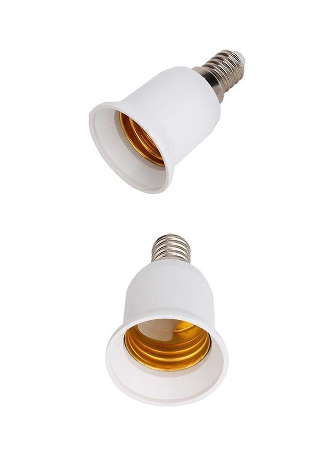 1 Piece E14 To E27 Base Screw Light Lamp Bulb Holder Adapter Socket Converter 1 Piece